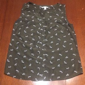 Croft&Barrow Zebra Shirt